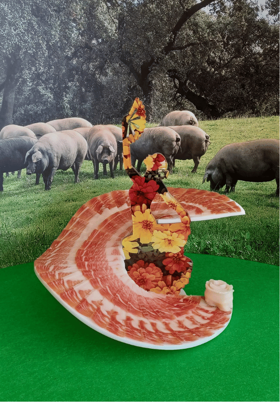 Posavino - Jamón, vino, y arte 1 Flamenca floreada