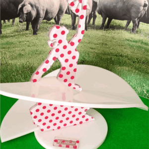 Plato Jamón - Flamenca con lunares